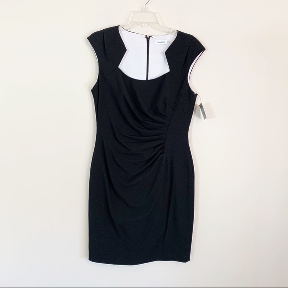 Calvin Klein Dresses & Skirts - Calvin Klein • Black Sheath Dress Size 10
